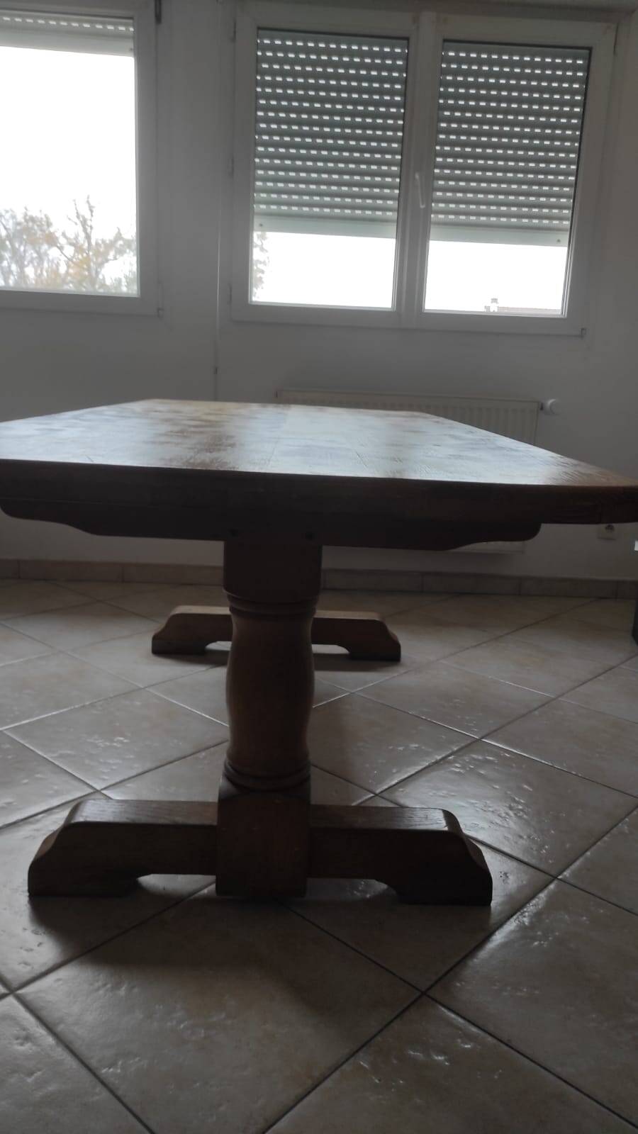 200cm Solid Oak Monastery Dining Table