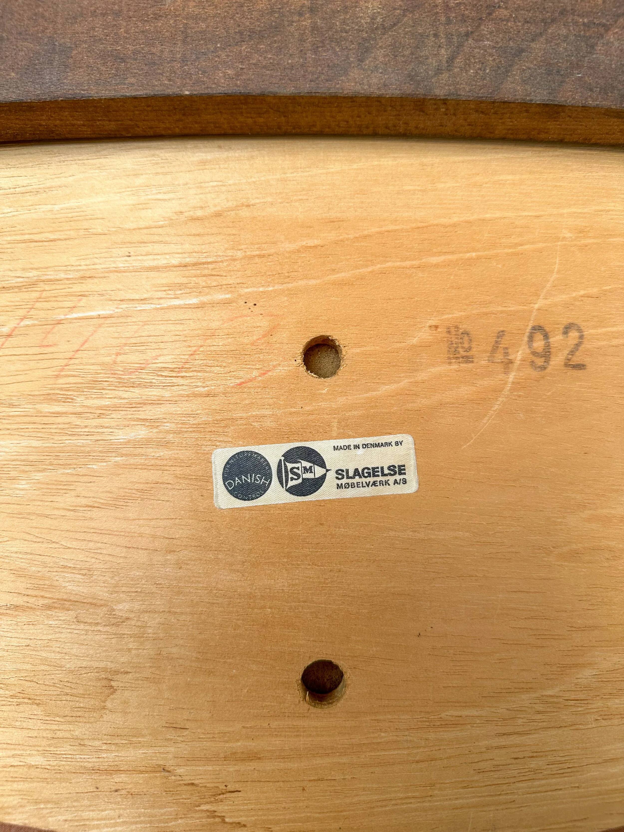 1960s Set of 4 Vintage Teak Dining Chairs by Slagelse Møbelværk