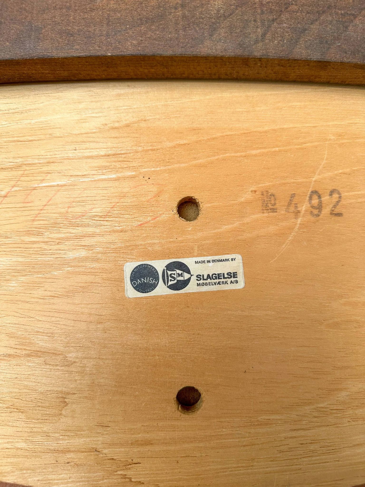 1960s Set of 4 Vintage Teak Dining Chairs by Slagelse Møbelværk