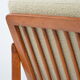 Fauteuil BZ bouclette beige clair