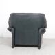 Cassina Portovenere set leather lounge chairs with ottoman