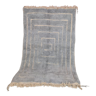 Berber carpet blessed ouarain blue gray with reliefs