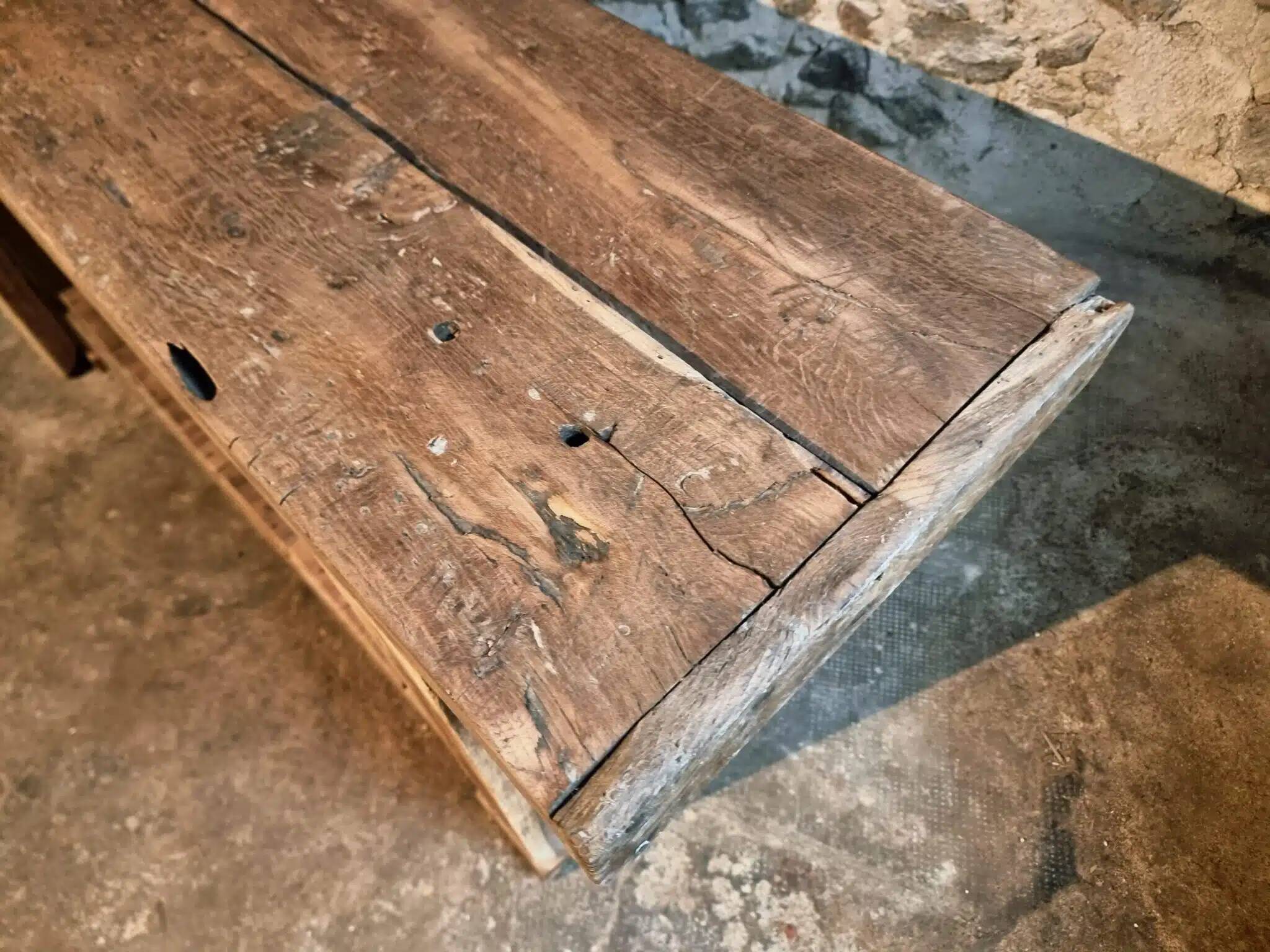 Antique oak workbench, circa 1900