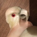 Bird made of marbled hard stone.