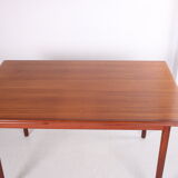 Danish teak draw-leaf dining table