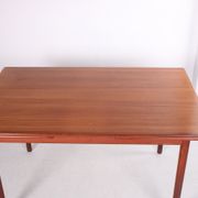 Danish teak draw-leaf dining table