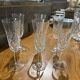 6 etzel crystal champagne glasses
