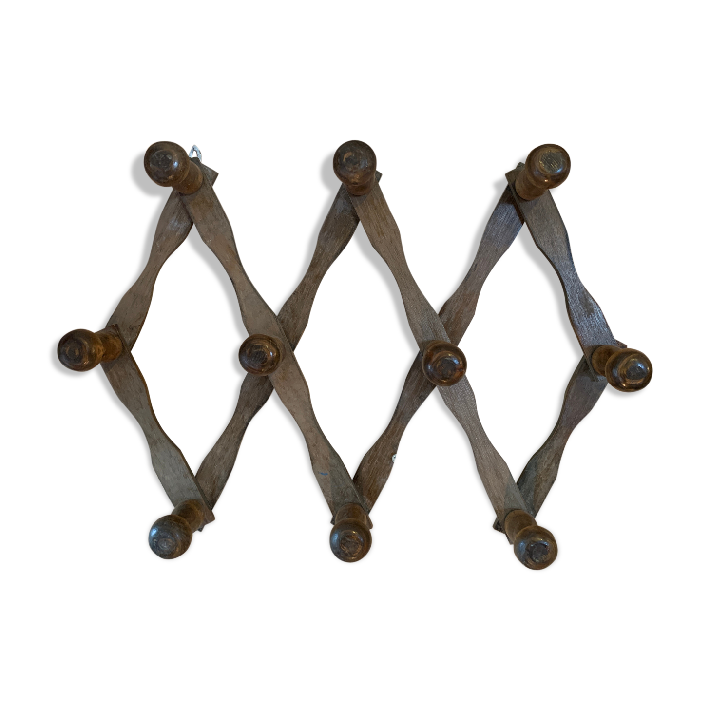 Accordion wall coat holder