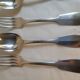 8 cutlery in silver metal, model Cluny/Valois/Vieux Paris