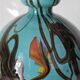 Vintage Czech multicoloured blown glass ball vase