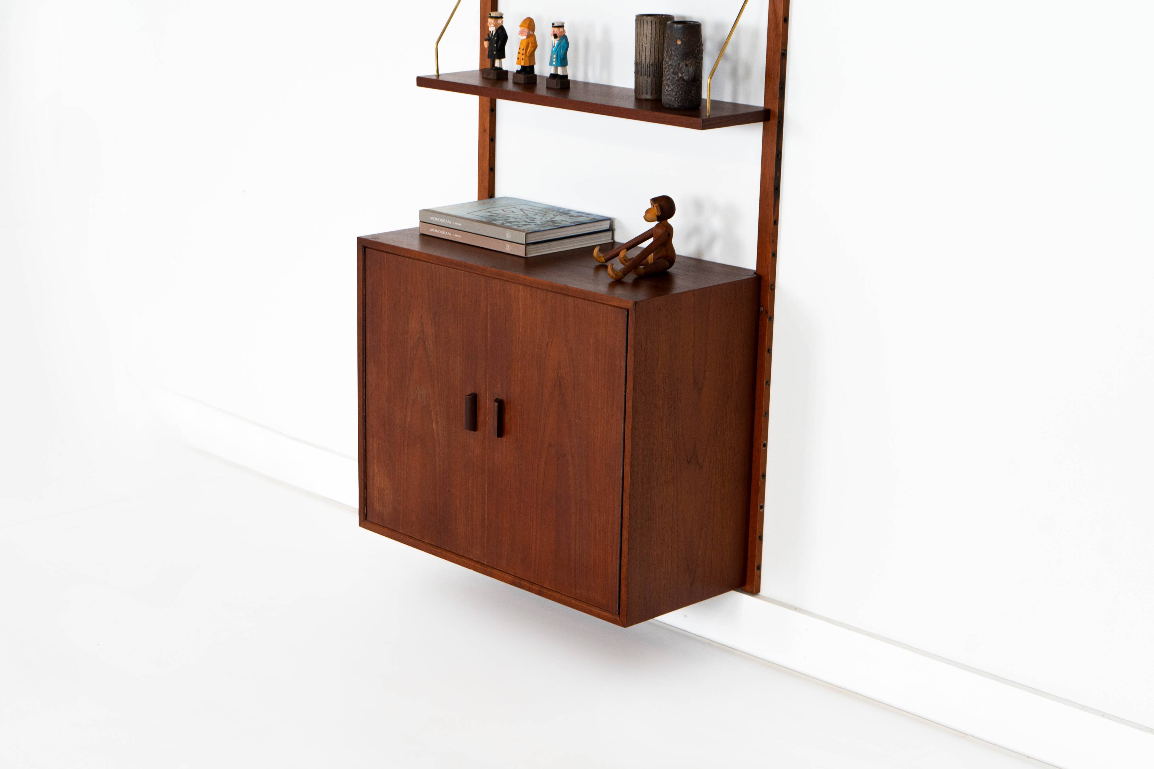 Teak modular shelving unit, Danish design, 1960s, made in Denmark