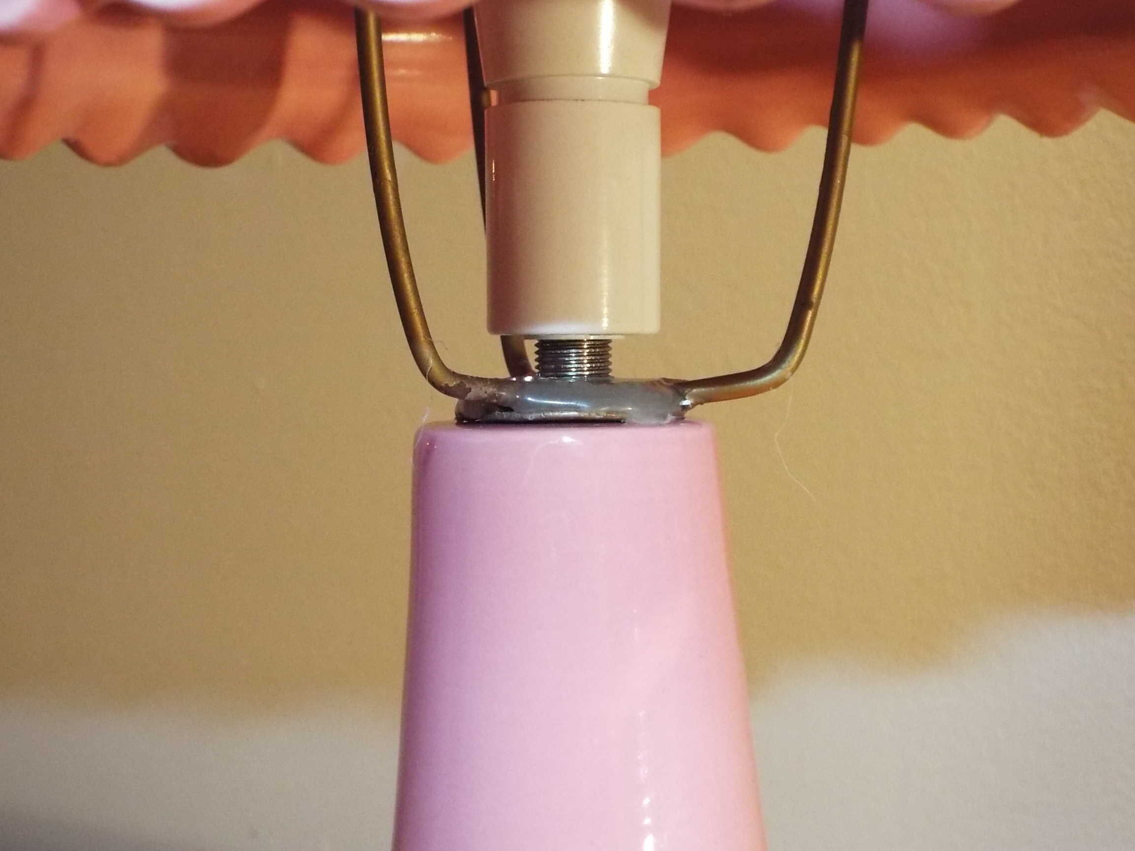 Pair of ceramic lamps