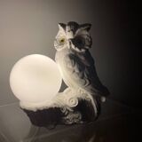 Ceramic owl lamp