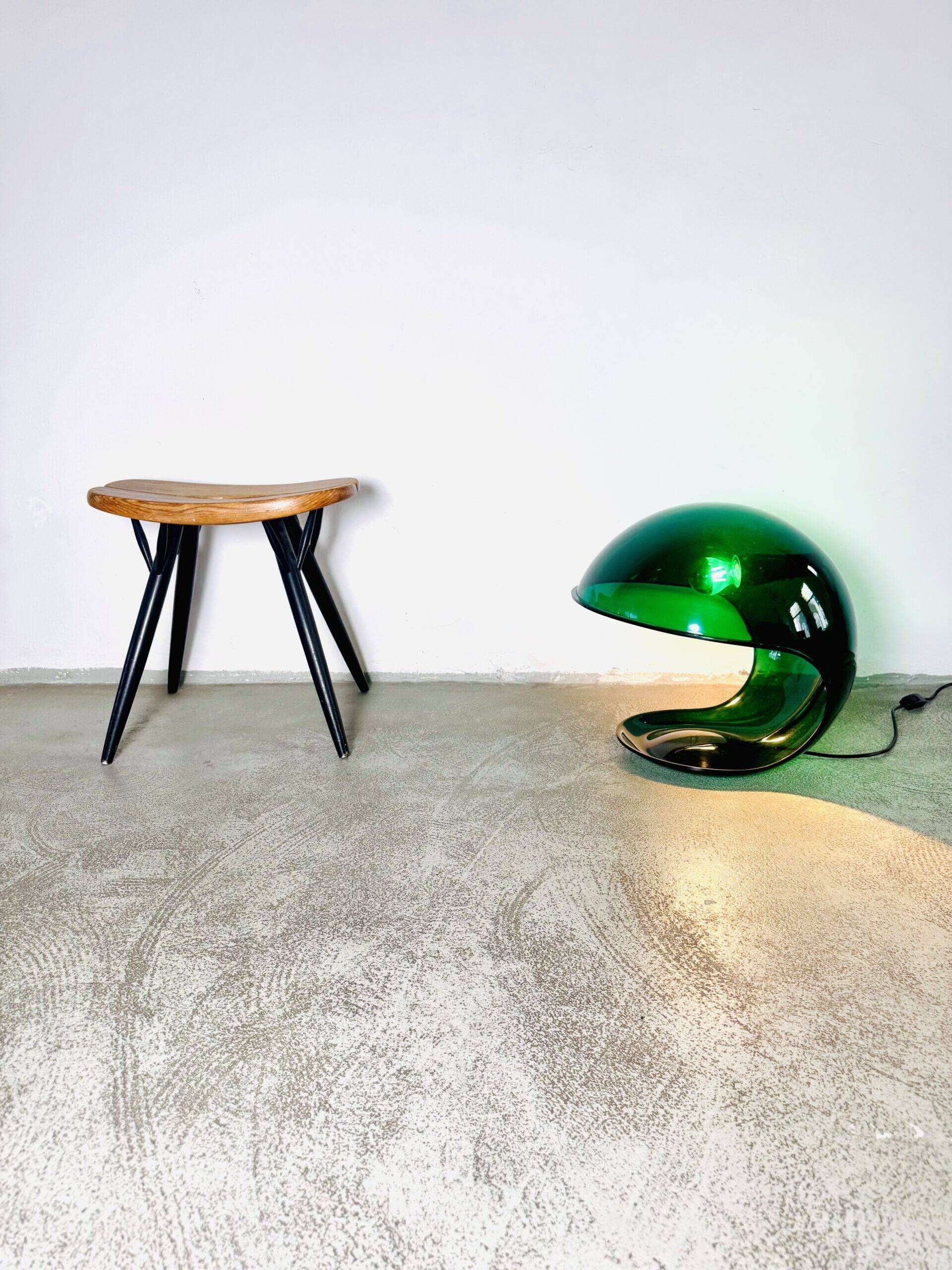 Foglia Model 643 Translucent Table Lamp By Elio Martinelli For Martinelli Luce, Italy 1969