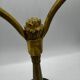 Antique lamp known as a lyre in bronze and marble from the late 19th century.