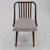 1960s Antonin Suman Set of Six Beech Dining Chairs, Restored
