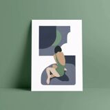 Blue Moon - art print (A4) signed ACKEOGH