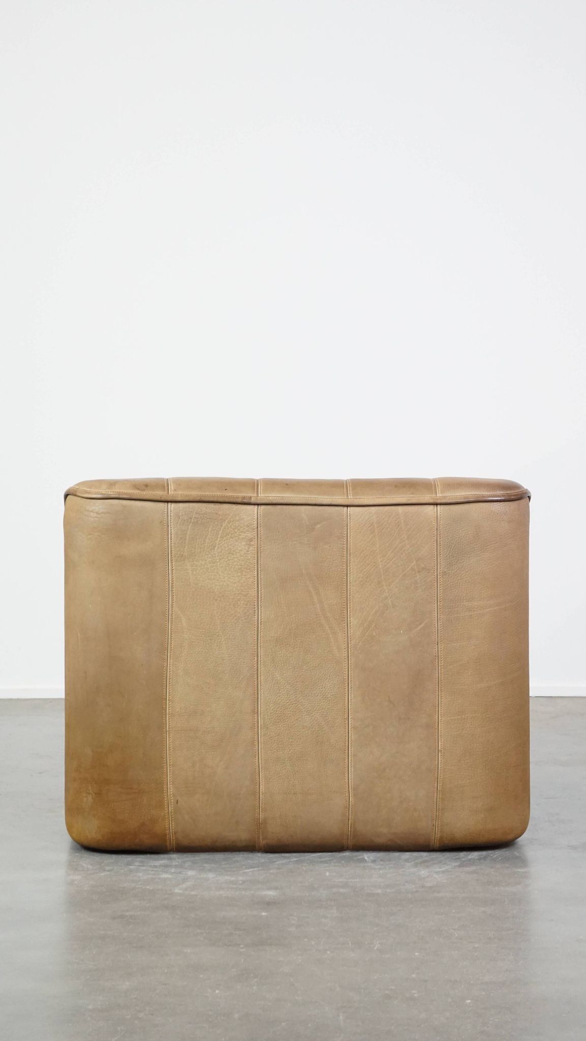 70s vintage buffalo leather design armchair from De Sede model DS44