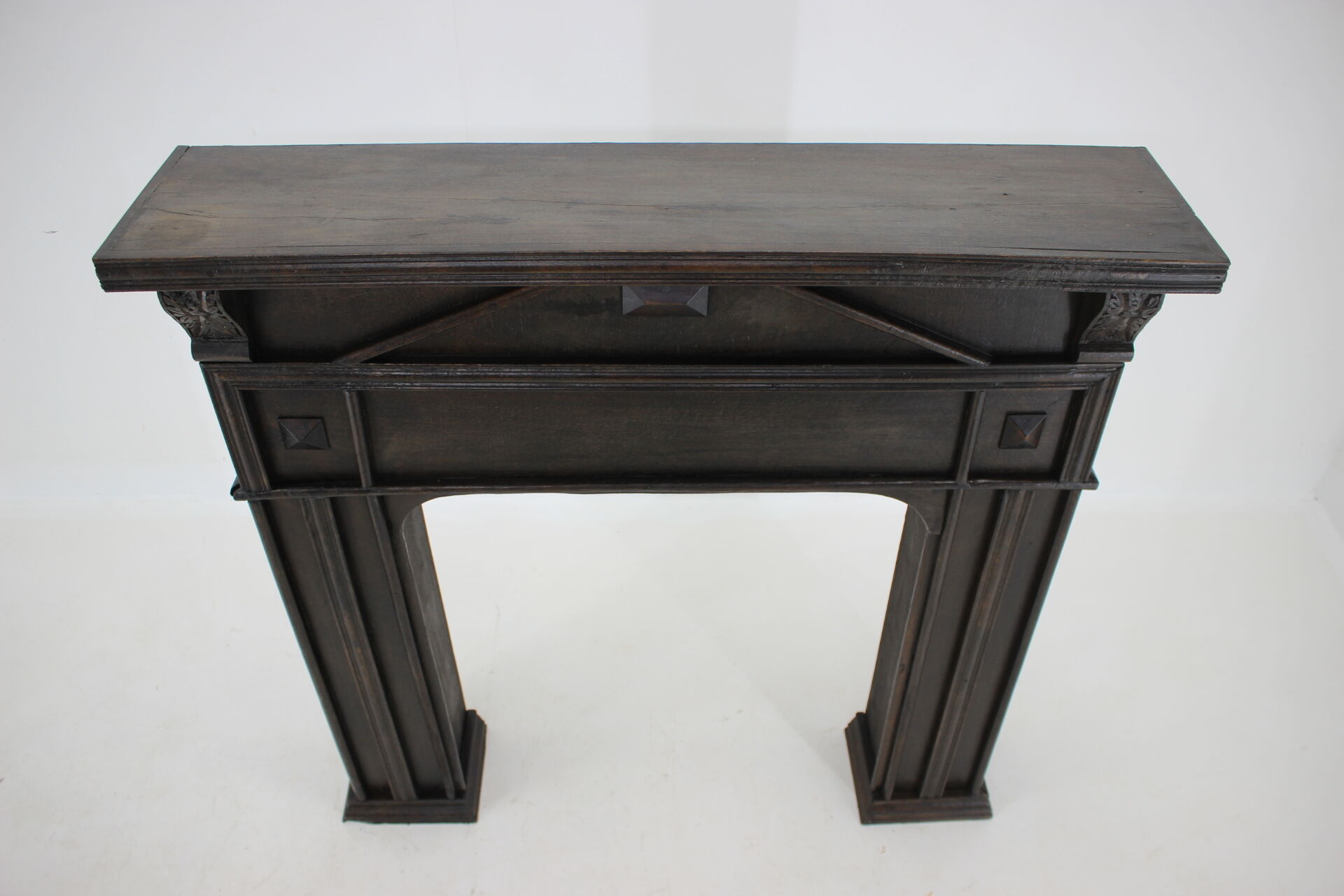 Antique Oak Fireplace Mantel