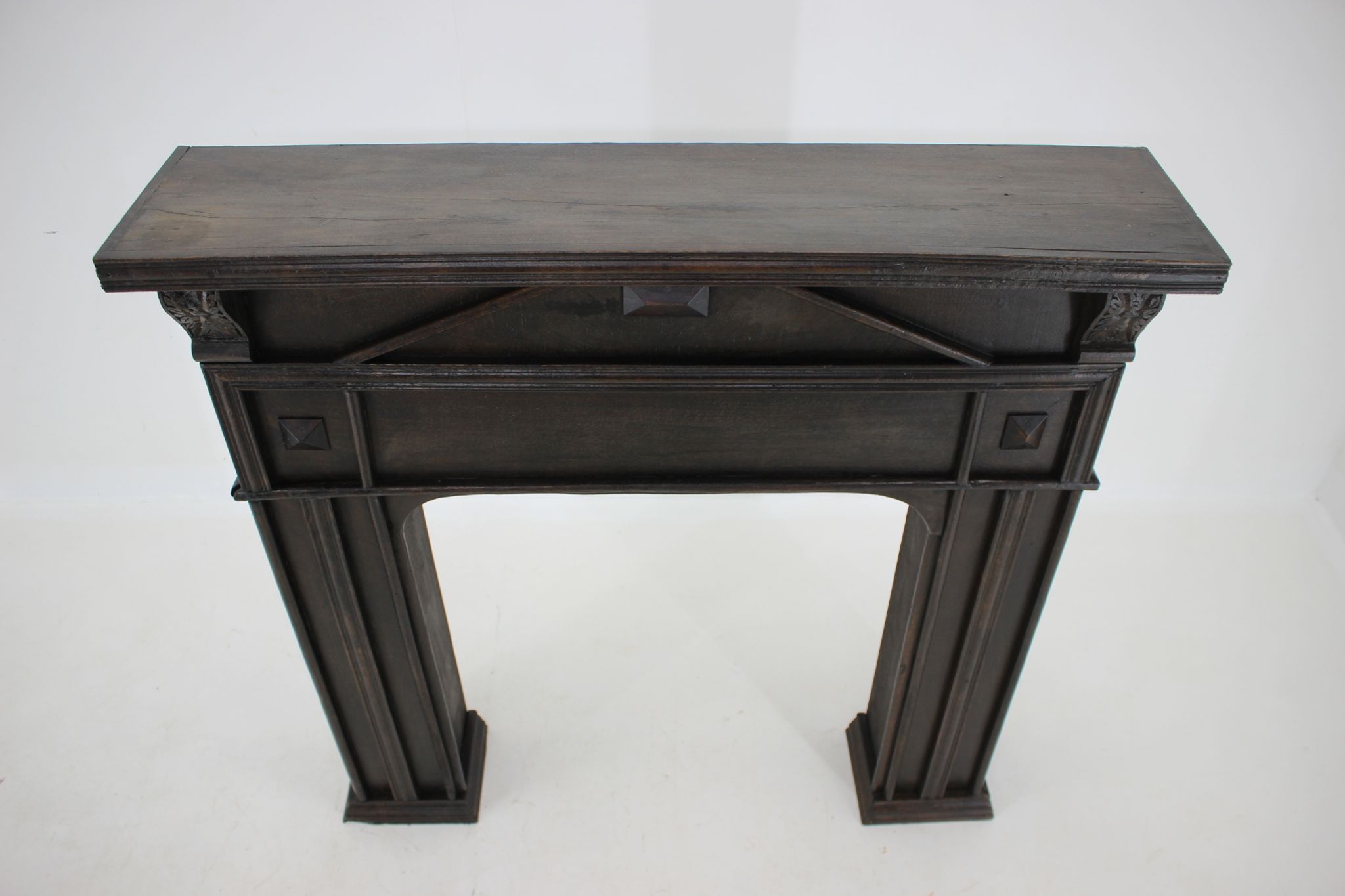 Antique Oak Fireplace Mantel