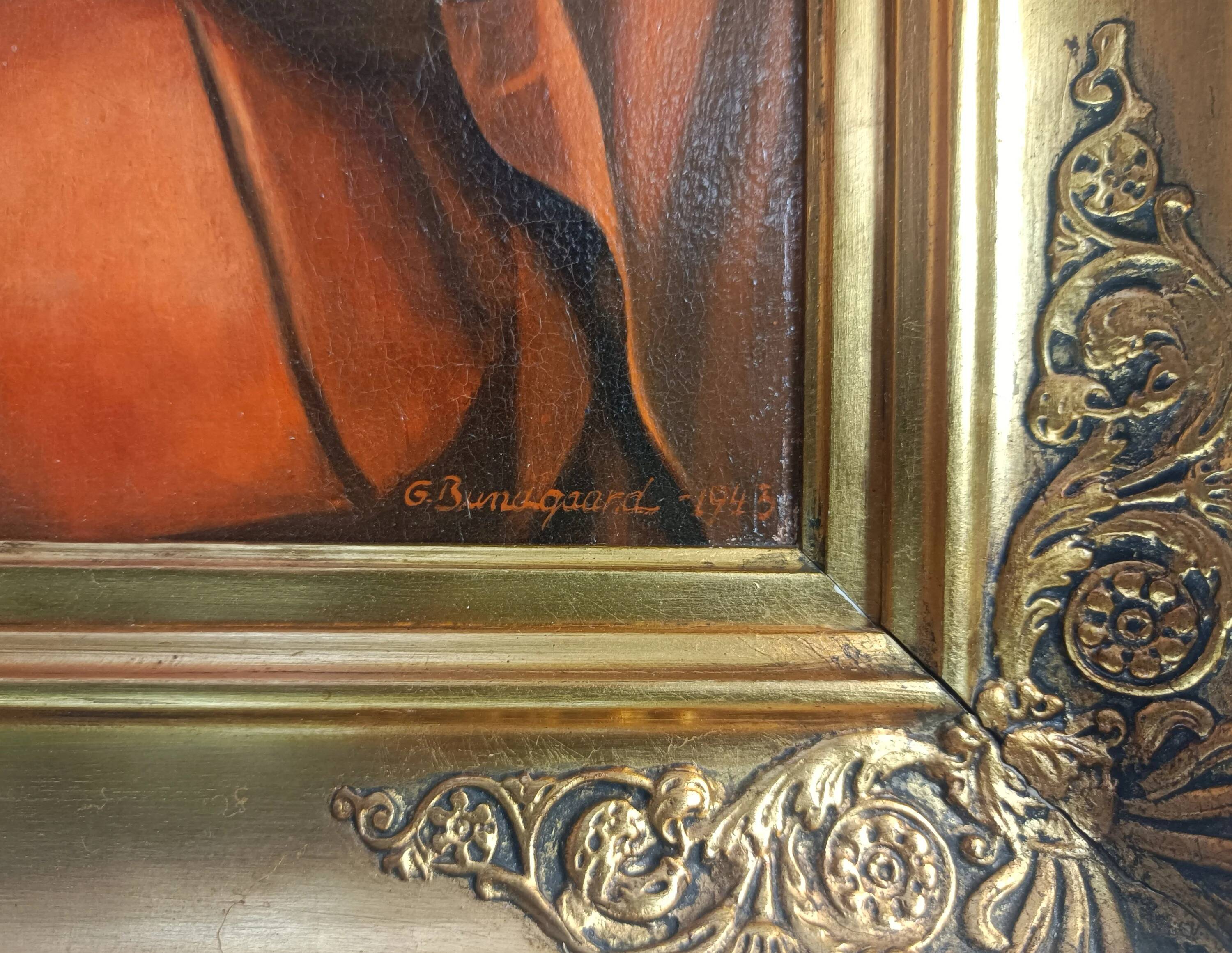 Portrait François Langlois, Bundgaard d'après van Dyck, 1943