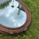 Old wood carved mirror 51 x 37