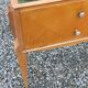Vintage pair of bedside tables from the 1950s in sycamore and a mirror.