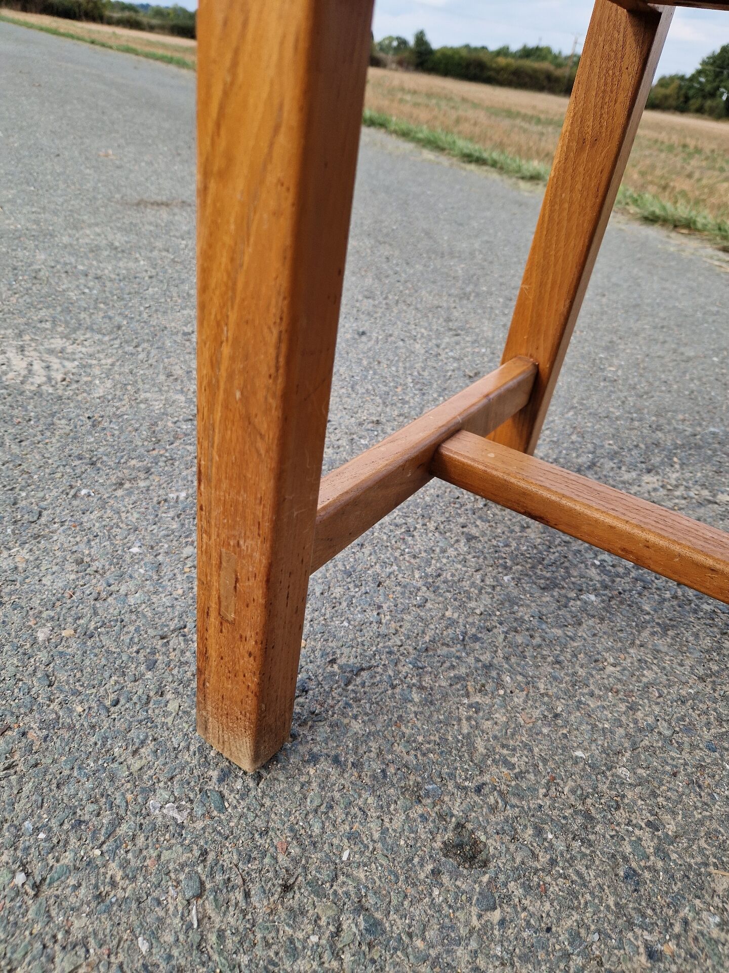 Set of 4 elm chairs from the Regain house.