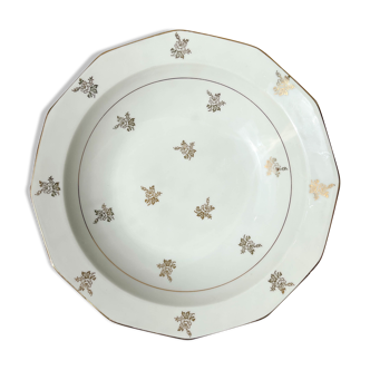 Plat creux en porcelaine de limoges mehun