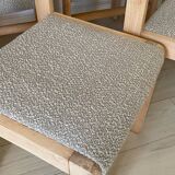 9 curly wool chairs