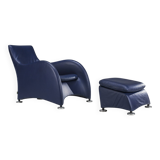 Set of Loge Lounge Chair & Ottoman by Gerard Van Den Berg for Montis, 1990s