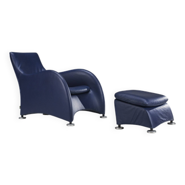 Set of Loge Lounge Chair & Ottoman by Gerard Van Den Berg for Montis, 1990s