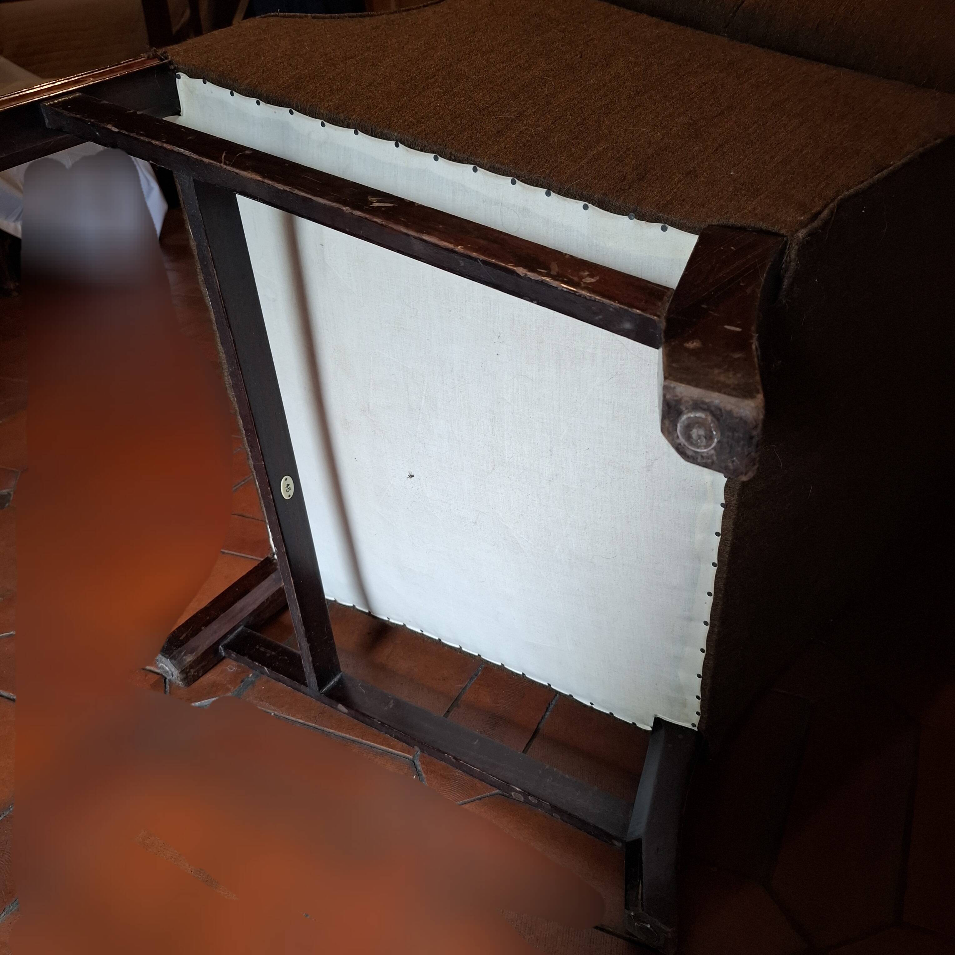 Antique wingback chair