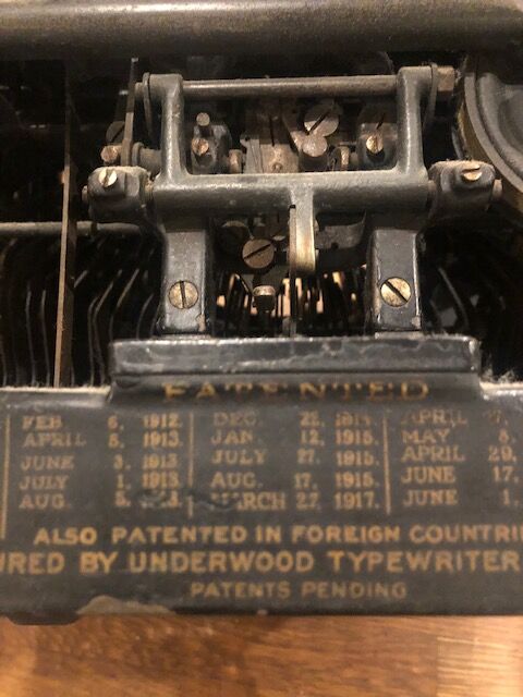 Underwood Patented typewriter