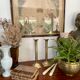 Payroll of brass column candle holders