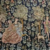 Large medieval tapestry in Jacquard stitch