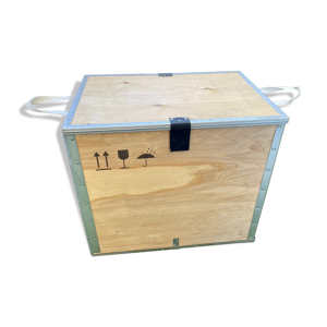 Caisse bois style industriel
