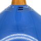 Vintage pendant light in blue metal and wood