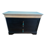 Vintage cherry wood commode refurbished