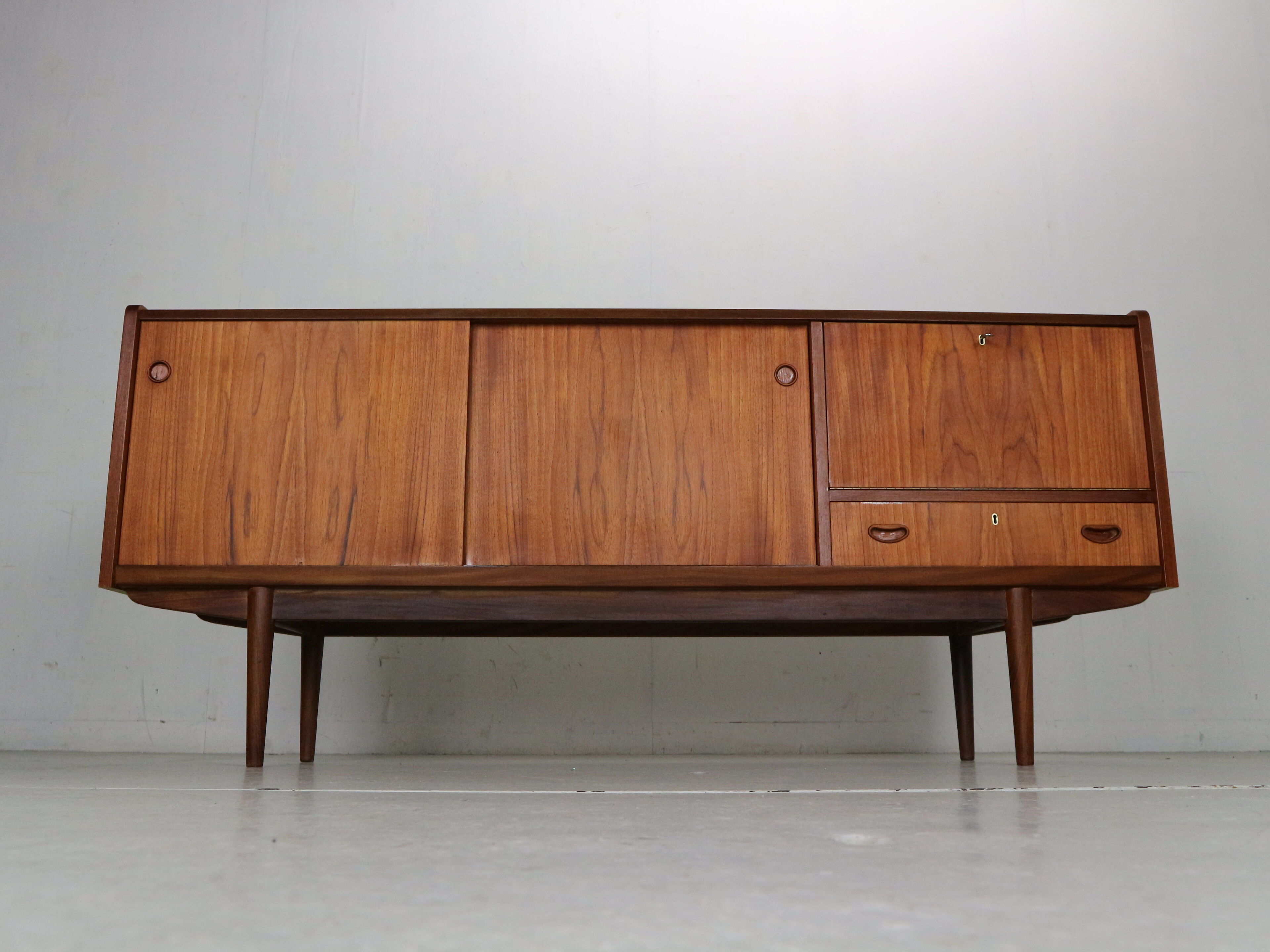 Scandinavian modern teak sideboard 1960's Denmark