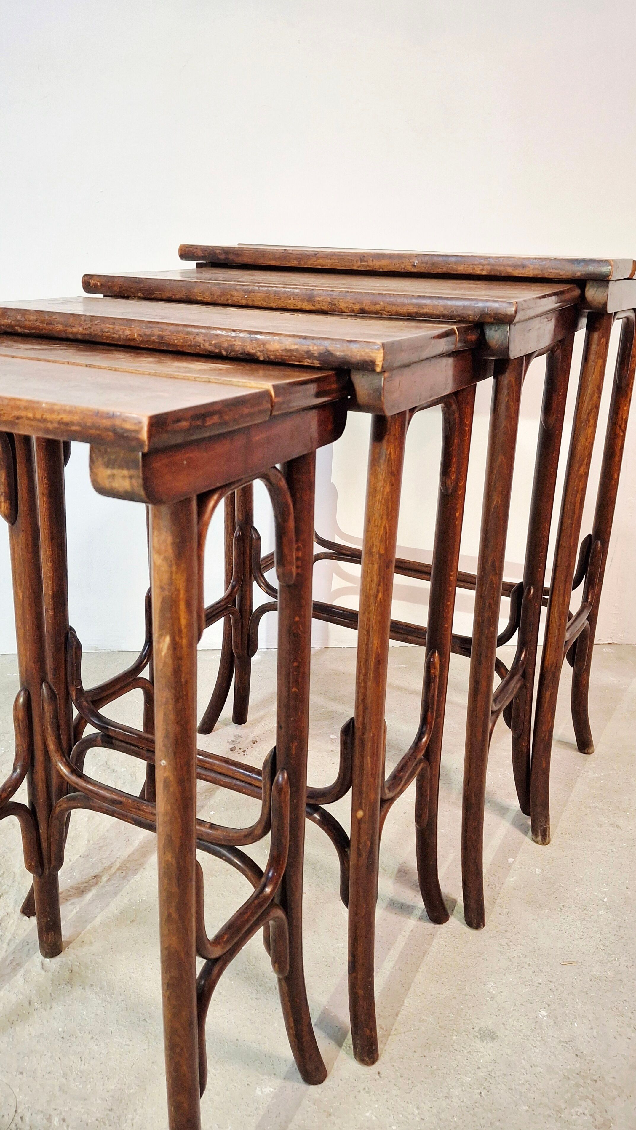 Thonet Bentwood Nesting Tables Set of 4