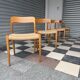 Set of 4 Møller 75 chairs in oak