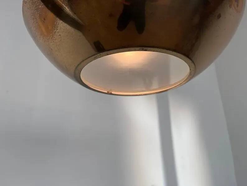 Small brass design UFO pendant - 1940s / Czechoslovakia