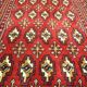 Vintage persian rug handmade poshti motif pattern wool area rug- 67x138cm