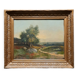 Impressionist painting - oil on canvas signed Théodore Linsyer -1885