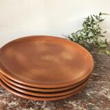 Set of 4 sandstone plates