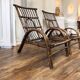 2 fauteuils vintage en rotin