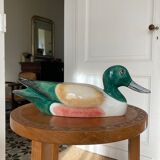 Duck Colbert vintage glazed ceramic sculpture