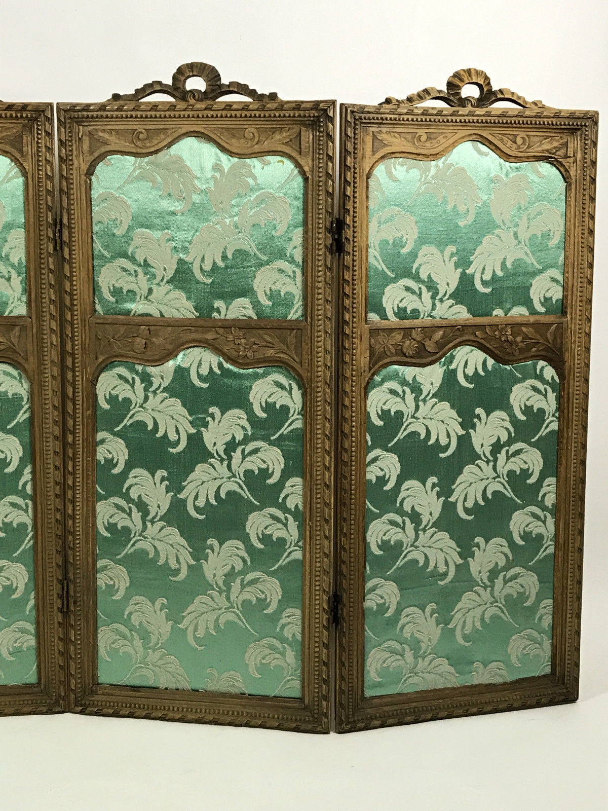 Screen 4 panels sculpe style Louis XVI era wooden 19th century
