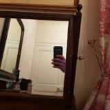 19th century psychic table mirror